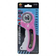 1/5pcs 45mm Patchwork Rotary Cutter Fabric Leather Paper Textile Craft Rotary Blade With Rubber Ring Handle - Multicolor - View 10