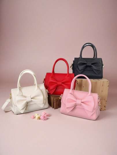 1 buc. Geantă de mână la modă pentru fete, cu închidere magnetică din PU, cu fundă solidă, potrivită pentru uz zilnic, în toate anotimpurile