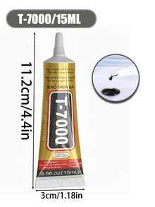 T7000 Black Contact Cellphone Tablet Repair Adhesive Glue - 15ML 25ML 50ML 110ML With Fine Needle Tip For Screen, Frame, LCD Seal