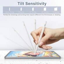 Magnetic Charging Pencil (3rd Generation) Compatible With Ipad, Wireless & Type-C Charging Stylus Pen, Compatible With Apple IPad Pro 11" 1/2/3/4, IPad Pro 12.9" 3/4/5/6, IPad Air 3/4/5, Mini 5/6, IPad 6/7/8/9/10/A16, IPad Air 11"/13" M2/M3, IPad Pro 11"/13" M4/M5 - White - View 5