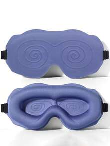 1pc 3D Eye Mask, Blurry Pattern, Adjustable Strap, Suitable For Sleeping, Yoga, Night Travel, Blackout Function - Multicolor - View 13