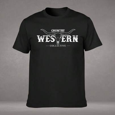 Camiseta T-Shirt Masculina Country Premium 100% Algodão Conforto e Estilo Limitado