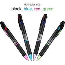 Special Offer,JOVITEC 12 Pcs Multicolor Ballpoint Pens 0.Mm 4 In 1 Retractable Ballpoint Pens 4 Colors Gel Ink Ball Point Pen School Supplies Students Teachers Home Office - 1 - Xem 1