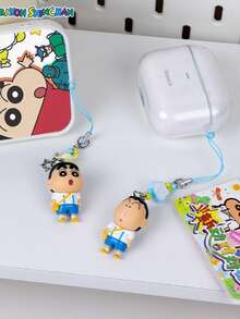 CRAYON SHINCHAN Crayon Shin-Chan Official Matching Pairs Series A Pair Of Adorable Cartoon Keyrings, Mobile Phone Chains, Pendants, And Earphone Charms Creative Little Gifts - Multicolor - View 4