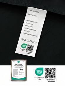 2件套超细纤维枕套（不含枕芯），柔软透气，100%超细纤维材质，轻盈如云，信封式开口，四季皆可机洗，通过Oeko-Tex认证 - 黑色 - 查看 8