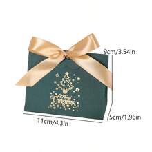 5/20 Pcs Christmas Tree Pattern Gift Theme Dessert Packaging Box, Biscuit Snack Gift Packaging, Christmas Candy Gift Packaging Gift Box - Wave Cover - View 10