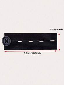 黑色弹性腰带，带孕妇裤纽扣延长带，可调节腰围延长带，带多个插槽，可适应不断增大的腹部，可重复使用，免缝纫腰部延长带，男女通用可拆卸裤扣延长带，非常适合在体重波动、腹胀、怀孕、孕期和产后恢复期间穿着牛仔裤、裙子、短裤和长裤。它是产后恢复的必备单品 - 彩色 - 查看 14