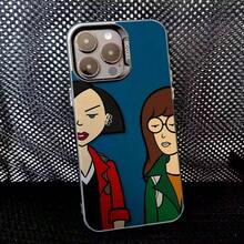 Funda de Teléfono C-Cool-D-Daria para 17,16,15,14,13,12,11,Pro,Max,Plus, Anticaída Negra Mate Dura - z1 - Ver 13