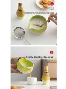 5pcs Matcha Tea Set, Beautiful Matcha Set Includes Matcha Bowl, Matcha Whisk And Whisk Holder, Bamboo Spoon, Sifter, Ideal For Matcha Lovers And Beginners, Perfect For Making Matcha Beverages At Home Or Restaurants