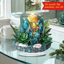 1/3/20 chiếc Trang trí bàn làm việc hình hoa sen và chim công, Tấm acrylic đa chức năng, Thích hợp cho gia đình, ký túc xá, văn phòng, trang trí ngày lễ. - Nhiều màu - Xem 3