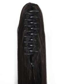 Synthetic Long Straight Ponytails Extension Hair Claw Clip On Ponytail Hair Extension For Kids Pony Tail Hairpiece Style 1pc