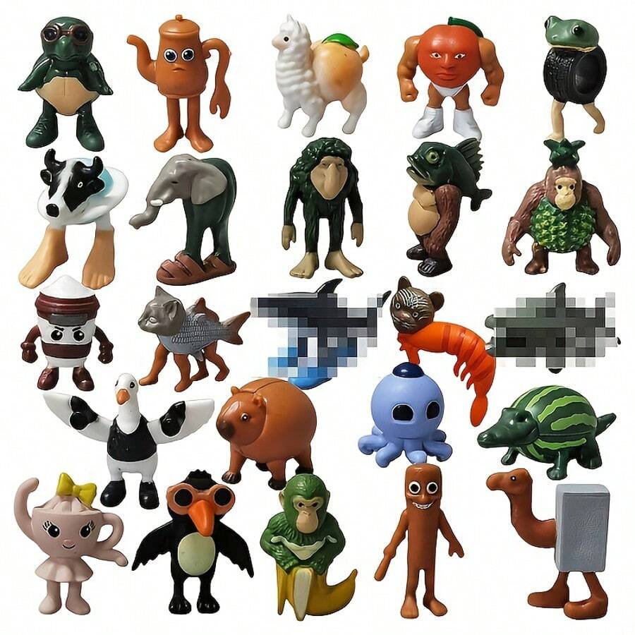 24寸意大利烧脑娃娃 Tongtongtongsu Hu 青少年玩偶，游戏装饰品 - 充满想象力的卡通人物人偶收藏品 - 彩色 - 查看 1