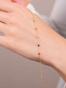Personalized Birthstone Bracelet For Mom Unique Gift For Mom Grandma Bracelet Birthstone Gift Family Bracelet Gift For Mom Christmas Gift Suitable For All Seasons - Multicolor - View 2