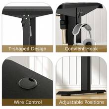 VECELO Dual-Motor Electric Standing Desk, Adjustable Height Sit Stand Desk With Memory Presets, 55 Inch Ergonomic Home Office Desk - 查看 11