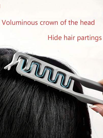 1 lược tạo kiểu tóc răng cưa mềm mại - Thích hợp để nâng chân tóc và tán đều tóc, Thiết kế răng cưa mịn phù hợp với mọi loại tóc (Thẳng/Lượn sóng/Xoăn), Tay cầm chống trượt, Lý tưởng để tạo kiểu tóc mái và trang điểm hàng ngày - Lược tạo kiểu tóc có kết cấu sử dụng kép tại salon và tại nhà, Phù hợp với mọi loại tóc, Dụng cụ tạo kiểu & Quà tặng ngày lễ, Tăng độ phồng, Tạo kiểu tóc liền mạch, Vẻ ngoài tối giản, Cấu trúc bền bỉ