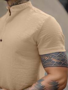 Men Shirts - Camel - View 3
