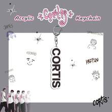 C/ORTIS Kpop 组合徽章亚克力钥匙扣 - Color Outside The Lines 周边商品桌面/包包挂饰，粉丝礼物，组合标志，粉丝Logo，出道标志，粉丝必备礼物，亚克力包包挂饰，透明钥匙扣，透明挂饰，Kpop 出道专辑周边收藏包包挂饰，粉丝生日礼物 - 彩色 - 查看 6