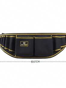 Multi-Functional Tool Waist Bag, Oxford Cloth Wear-Resistant Tool Kit, Maintenance Tool Storage Bag, Hardware And Electrician Waist Pack