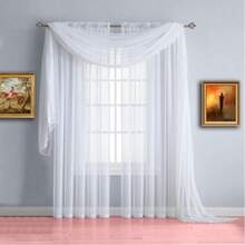 Party Decoration Mesh Tulle Drapes Backdrop Fabric Wedding Curtain Anti-Wrinkle Draping Curtain Cloth For Festive Scene Decoration - White - View 12