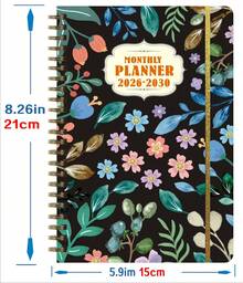 2026-2030 5 Year Weekly Planner, A5 Hardcover Goal Notebook & Journal For Productivity, Scheduling & Habit Tracking - 08--2026-2030年-計畫本 - 查看 8