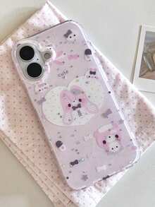1 Ốp lưng điện thoại họa tiết gấu, trái tim, ngôi sao bột ngẫu nhiên, ốp lưng bảo vệ chống sốc phong cách Lolita tối màu sáng tạo Y2K, thích hợp cho iPhone17/iPhone17 ProMax/iPhone16 Pro Max/iPhone15 Pro/iPhone14/iPhone13/12/11, có thể làm quà tặng Giáng sinh cho gia đình, bạn bè, anh chị em, đối tác - Màu Hồng baby - Xem 1
