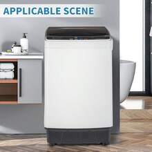 Fully Automatic Top-Loading Portable Compact Washing Machine, Single Tub, With Spin Pump, 10 Washing Programs, 8 Water Level Options, LED Display, 17.8 Lb Capacity, Black. - 美規A型插(110-127V) - 查看 10