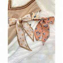 4pcs/Set Women's French Style Vintage Floral Striped Printed Scarf Hairband, For Casual, Elegant, Daily, And Dating Occasions, A Multi-Purpose Gift For Dress-Up Gym Valentine's Day Valentines Headband Turban Headband Sweatband, School Stuff, College, Headbands Fall Winter Hair Band Hair Accessories For Women For Vacation Outfits Woman