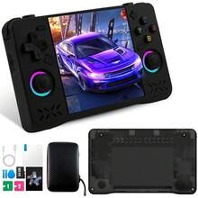 Consola de juegos portátil retro XF40H mejorada, 128 GB, con juegos clásicos preinstalados y multiemuladores, pantalla IPS 4K HD de 4 pulgadas y sistema operativo Linux. - Blanco - Ver 10