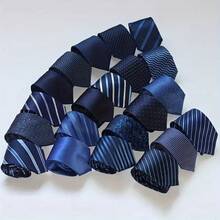 Set Of 3 Imported Luxury Semi-Slim Men's Ties With Knot And Zipper - Black/Navy Blue/Wine - View 4