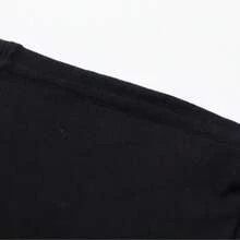 Camiseta unisex estampada PARGS FRPNCE - Estampado geométrico, tejido tela de , corte regular, apta para todas las estaciones, suave y cómoda. - Negro - Ver 5