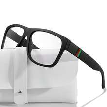 1副时尚变色太阳镜，UV400防护，适合跑步、骑行、钓鱼、露营、徒步等户外活动，配有眼镜盒，男女通用 - 彩色 - 查看 19