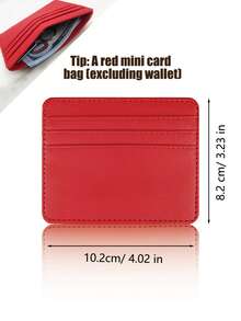 1pc Creative New Fashion PU Leather Woven Accordion Card Holder, Minimalist Compact Portable Card Case With Multiple Card Slots Anti-Theft, Coin Purse, Can Hold Bank Cards, ID Cards, Membership Cards, Driver's License, Business Cards, Tickets, Coins, Keys And Other Items, Suitable As Valentine's Day Gift, Christmas Gift, Classmate Gift, Teacher Gift, Souvenir - Multicolor - View 10