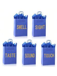 5件套感官礼品袋，男女皆宜，配有手提纸袋和5件感官礼品，是情人节、圣诞节、生日、周年纪念日的理想之选（黑色，8.3 x 4.3 x 10.6 英寸） - 彩色 - 查看 14