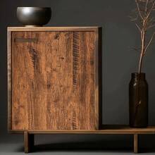 1卷防水木纹壁纸，自粘木纹图案贴纸，可移除可重复使用，适用于客厅、厨房、卧室、宿舍、家具翻新、美观装饰 - 薑黃木 - 查看 3