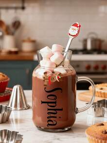 1/3/5pcs Personalized Labels, Christmas Pattern Name Stickers, Multiple Sizes Available, Customized Name Label Stickers, Custom Stickers, Name Stickers, Date Stickers, DIY Gifts, Handmade, Handwritten Font, Wedding Stickers, Gift Stickers. Customizable Holographic Name Stickers, Suitable For Water Bottles. - Multicolor (Christmas Style) - View 12