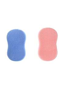 1 Mini Finger Face Washing Brush Soft Silicone Massage Makeup Remover Face Washing Cleanser Portable Face Cleansing Brush Blackhead Brush - Multicolor - View 13
