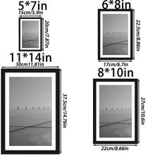 1pc Black Large PS Photo Frame, Minimalist Personalized Multi-Functional Office Decor, Special Gift - Black - View 7