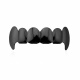 Gun-shaped Black Fangs [upper Teeth]