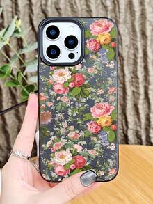 Floral Garden Bouquet Pattern Phone Case Cover With Colorful Roses Peonies Protective Design For Women Elegant Fashion Aesthetic Shockproof Scratch Resistant Compatible With Iphone 17Promax/17Pro/17AIR/17/16Promax/16Pro/16Plus/16/15Promax/15Pro/15Plus/15/14Promax/14Pro/14Plus/14/13Promax/13Pro/13/12Promax/12Pro/12/11Promax/11Pro/11/XSMAX/X/XS - Màu xanh Bạc hà - Xem 11
