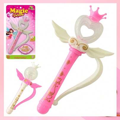 Varinha Mágica Com Luz Brinquedo Infantil Menina Fadinha acessorio fantasia