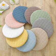 1/4 miếng đệm ghế tròn, vỏ bọc ghế tròn gia dụng, vỏ bọc ghế bàn ăn nhỏ màu trơn dày chần bông cho mọi mùa - Nhiều màu - Xem 11