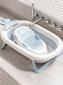 Baby Bath Support Frame Newborn Bathtub Support Frame Foldable Bath Bed Spine Protection Baby Bath Tray - Bath Mat - View 2