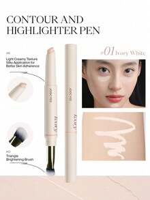 JOOCYEE 修容高光笔 自然提亮 柔滑持久 01 象牙色 - Highlighter Pen 01 IVORY - 查看 1