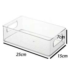 1/2/3 buc cutii de depozitare transparente stivuibile, cutii organizatoare multifuncționale care economisesc spațiu pentru bucătărie, baie, dormitor, masă de cafea în sufragerie, birou, containere ideale pentru organizarea casei
