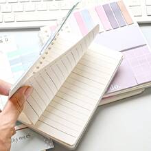 60 Sheets/1 Notebook, A6 Spiral Bound, Each Set Includes 20 Sticky Notes, Multi-Functional, Suitable For Students - one-size - View 4
