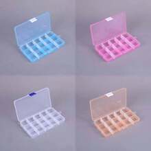 Caixa Organizadora de Joias de Luxo em Plástico Transparente (1 unidade) - Armazene e Exiba Anéis, Colares, Brincos e Acessórios com Fácil Acesso - Recipiente de Armazenamento Transparente com Compartimentos Separados e Design à Prova de Poeira - Multicolorido - Ver 8