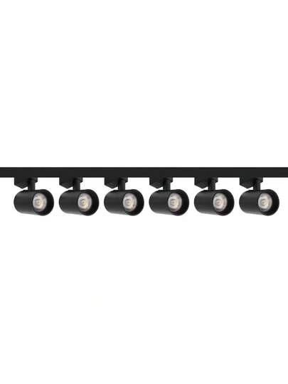 Kit6 Spot Led Para Trilho Eletrificado Preto 10w Bivolt cor 3000K E 6000K