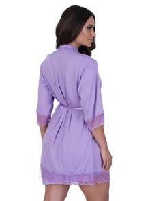 Women Robes - Purple - View 3