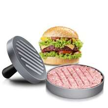 Prensa Para Hamburguesas Inoxidable Herramienta Para Hacer Hamburguesas Molde Para Carne Para Cocina Casa y Barbacoas Al Aire - Plateado - Ver 2
