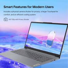 Lenovo IdeaPad Slim 3 Business AI Laptop, 15.6" FHD Display, Intel Core I7-13620H, Up To 16GB RAM, Up To 1TB SSD, Wi-Fi 6, W11H, SD Card Reader, Copilot Ready, Grey - 灰色 - 查看 5